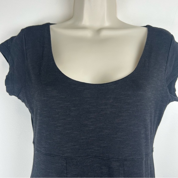 Toad&Co Cap Sleeve Organic Cotton Midi Dress sz XS Gorpcore Office Casual - Picture 2 of 12